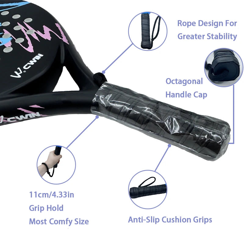 CarbonForce Pro™ Padel Racket – Power & Control