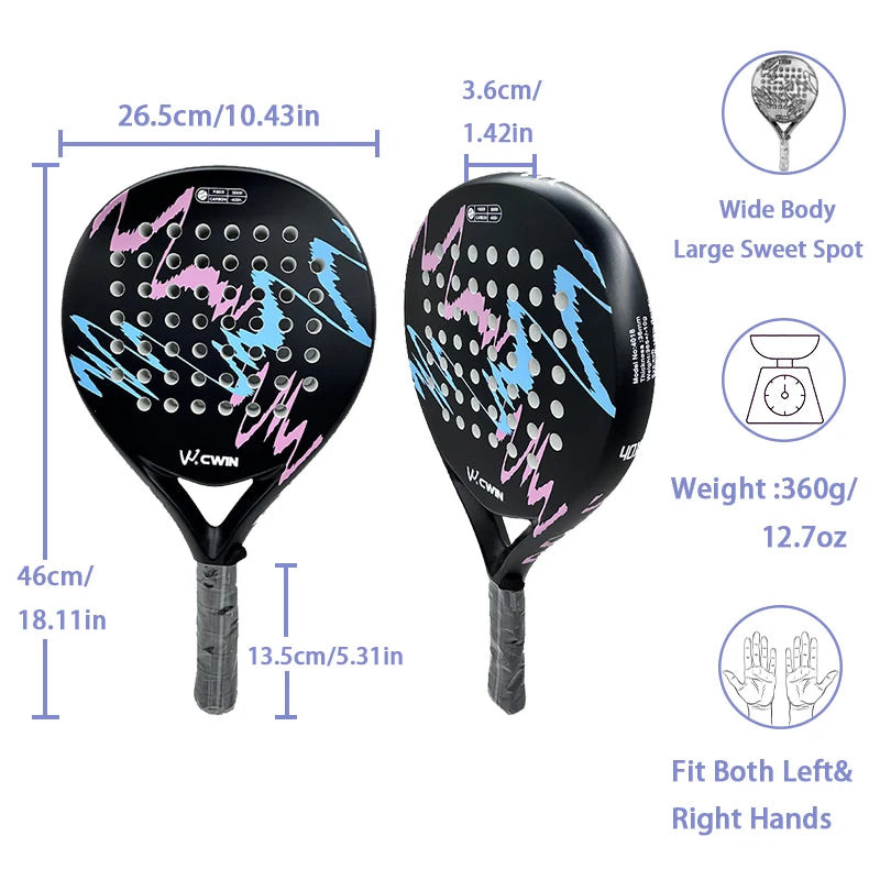 CarbonForce Pro™ Padel Racket – Power & Control